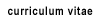 curriculum vitae